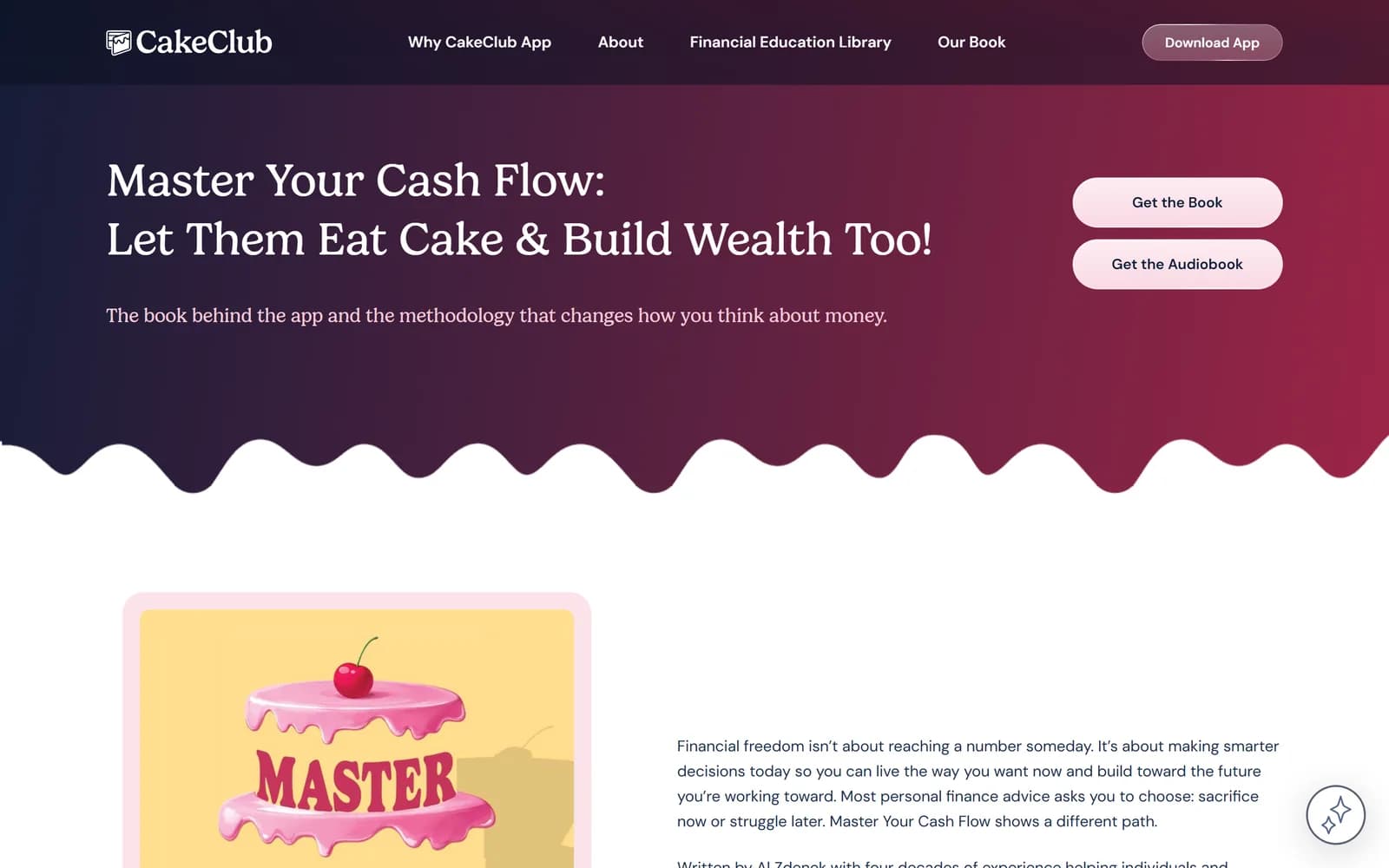 Pagina del libro Master Your Cash Flow su desktop