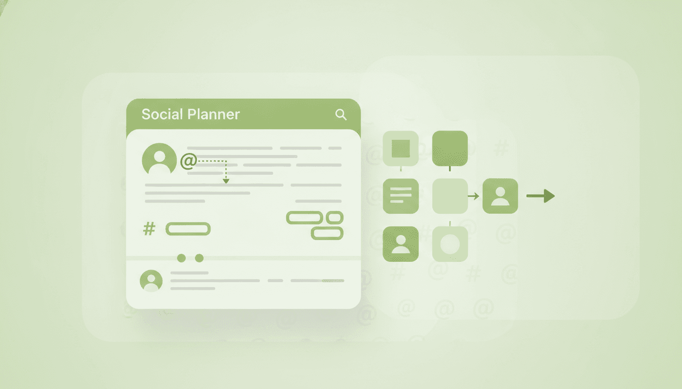 Come menzionare o taggare profili nel Social Planner