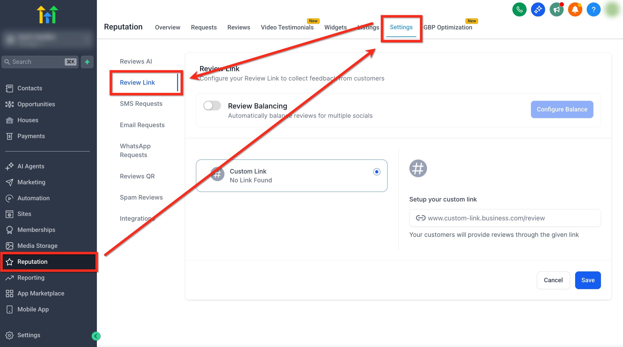 Come personalizzare i messaggi di richiesta recensione (SMS/Email)