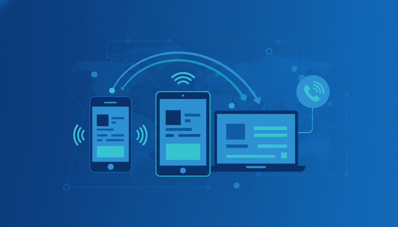 Trasferisci chiamate ai colleghi su web, app e telefono, senza numero personale