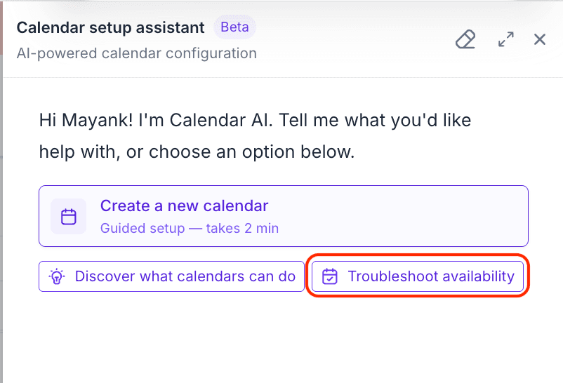 🕵️ L'AI del calendario ora ti dice perché uno slot non è prenotabile