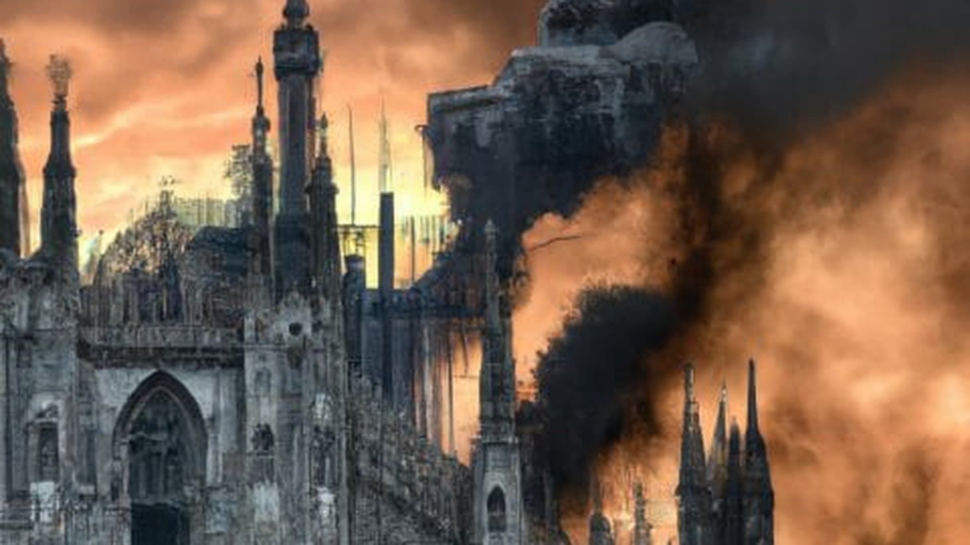 Perfino il Duomo di Milano può bruciare (fake AI)