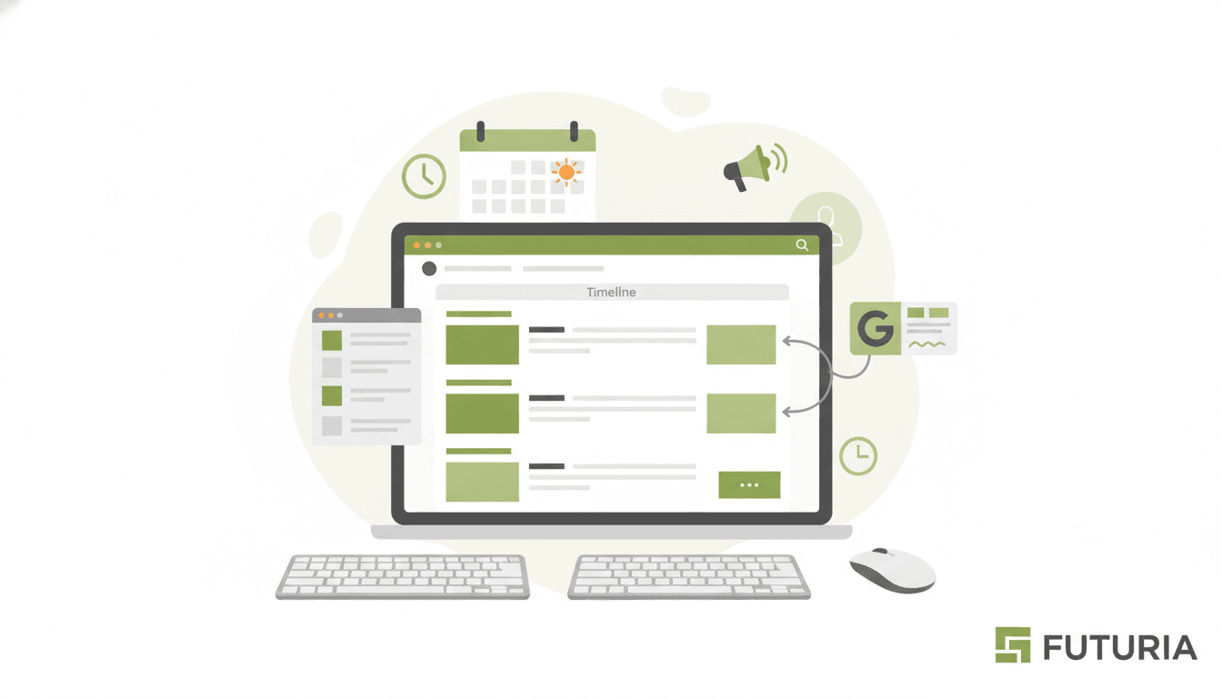 Come programmare i post di Google Business Profile con Futuria CRM