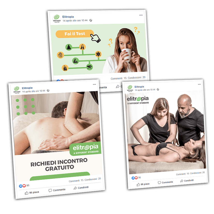 Campagne pubblicitarie e marketing automation per Elitropia – Centro olistico e massaggi