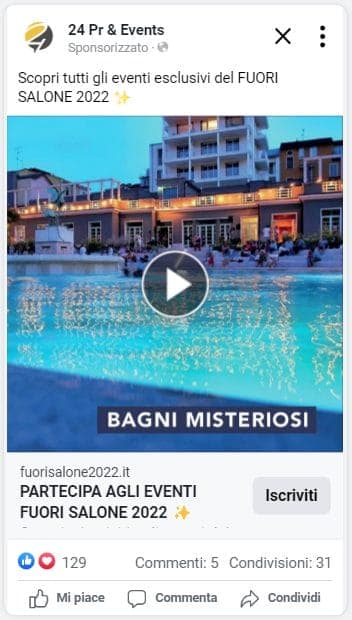 Campagne pubblicitarie e marketing automation per 24 PR & Events – Agenzia di eventi