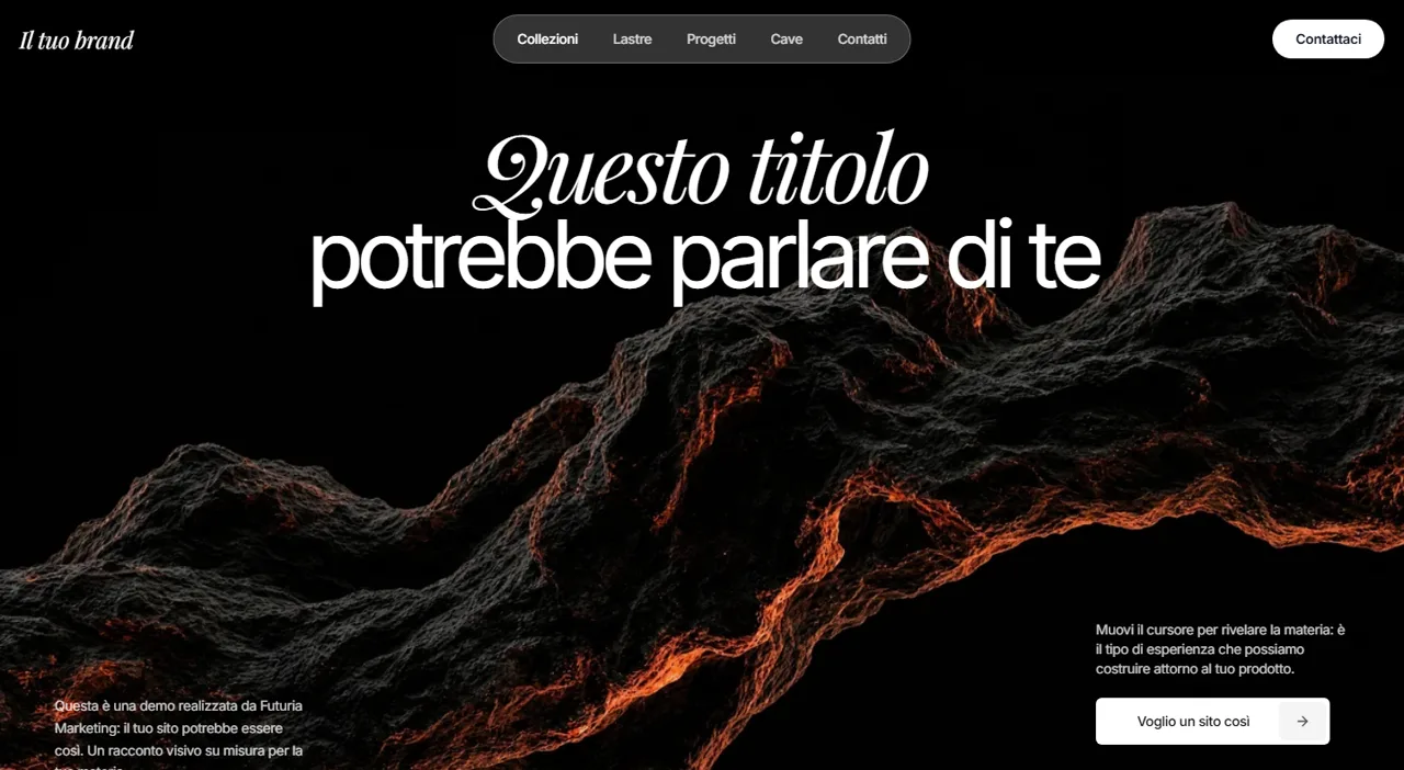 Anteprima demo: sito per marmi e pietre naturali